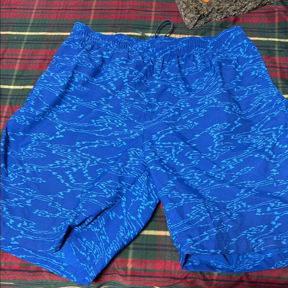 Columbia Blue Board Shorts Quick-Dry Swimwear